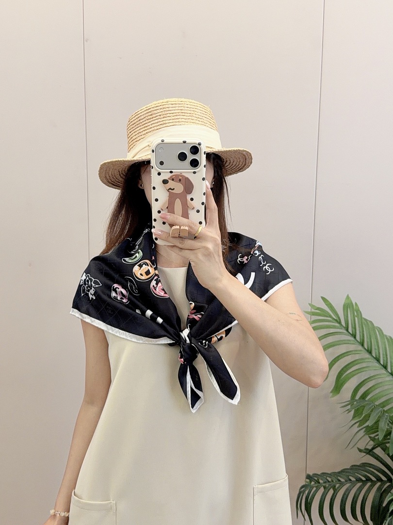 Chanel Square Scarf Silk Twill · A3273 — תמונה 41