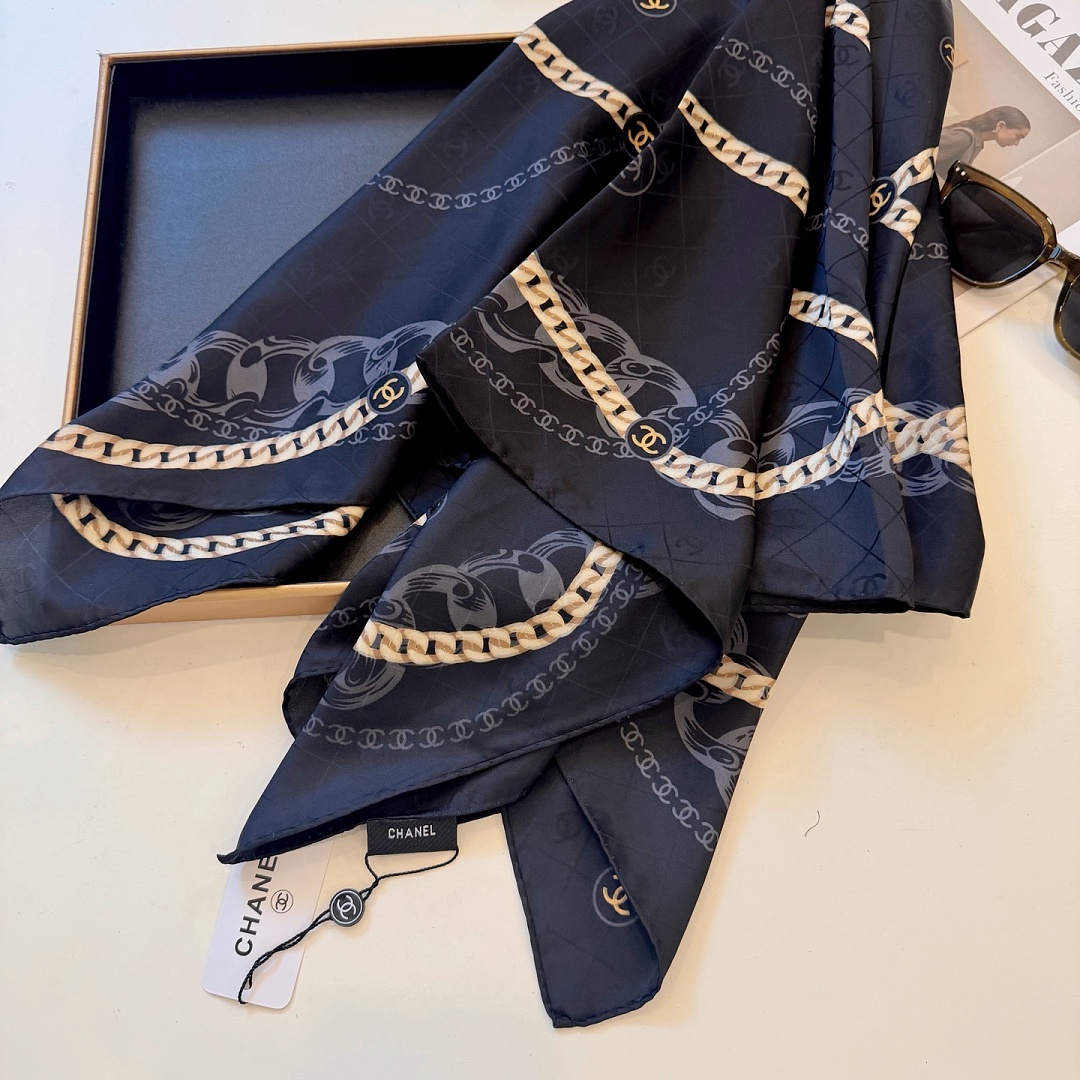 Chanel Square Scarf Silk Twill · A3273 — תמונה 65
