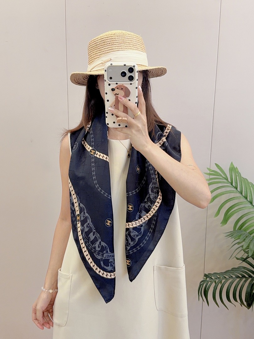 Chanel Square Scarf Silk Twill · A3273 — תמונה 62