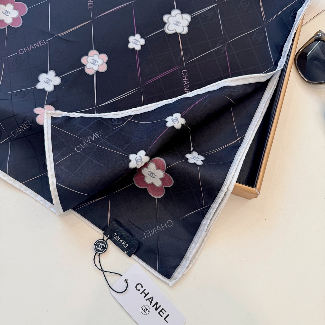 Chanel Square Scarf Silk Twill · A3273 — תמונה 22