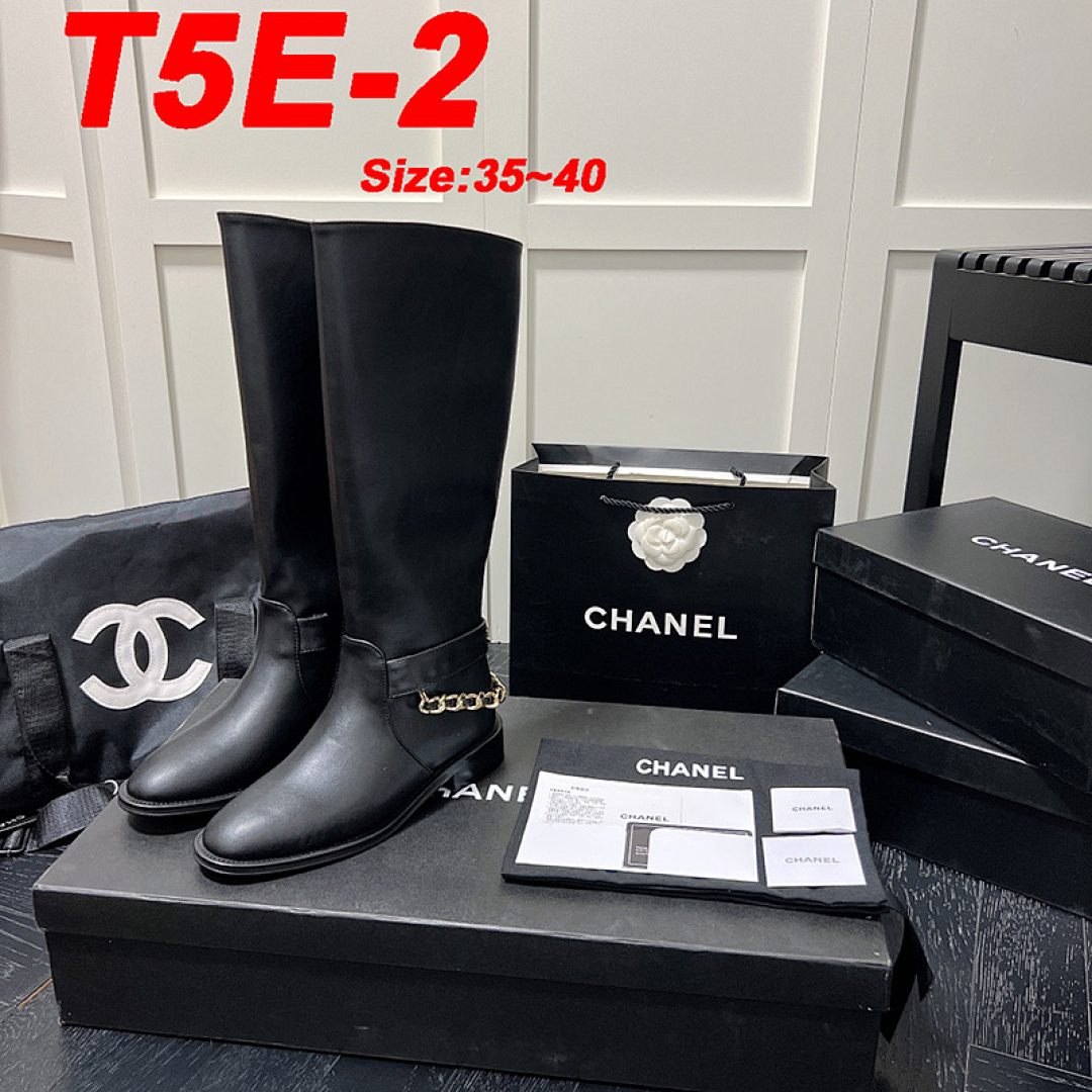 Chanel High Boots Calfskin Chain · T5E — תמונה 15