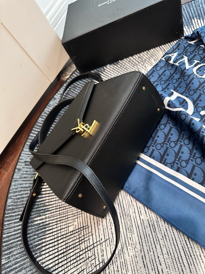 Saint Laurent Cassandra Mini Top Handle · 544S — תמונה 12