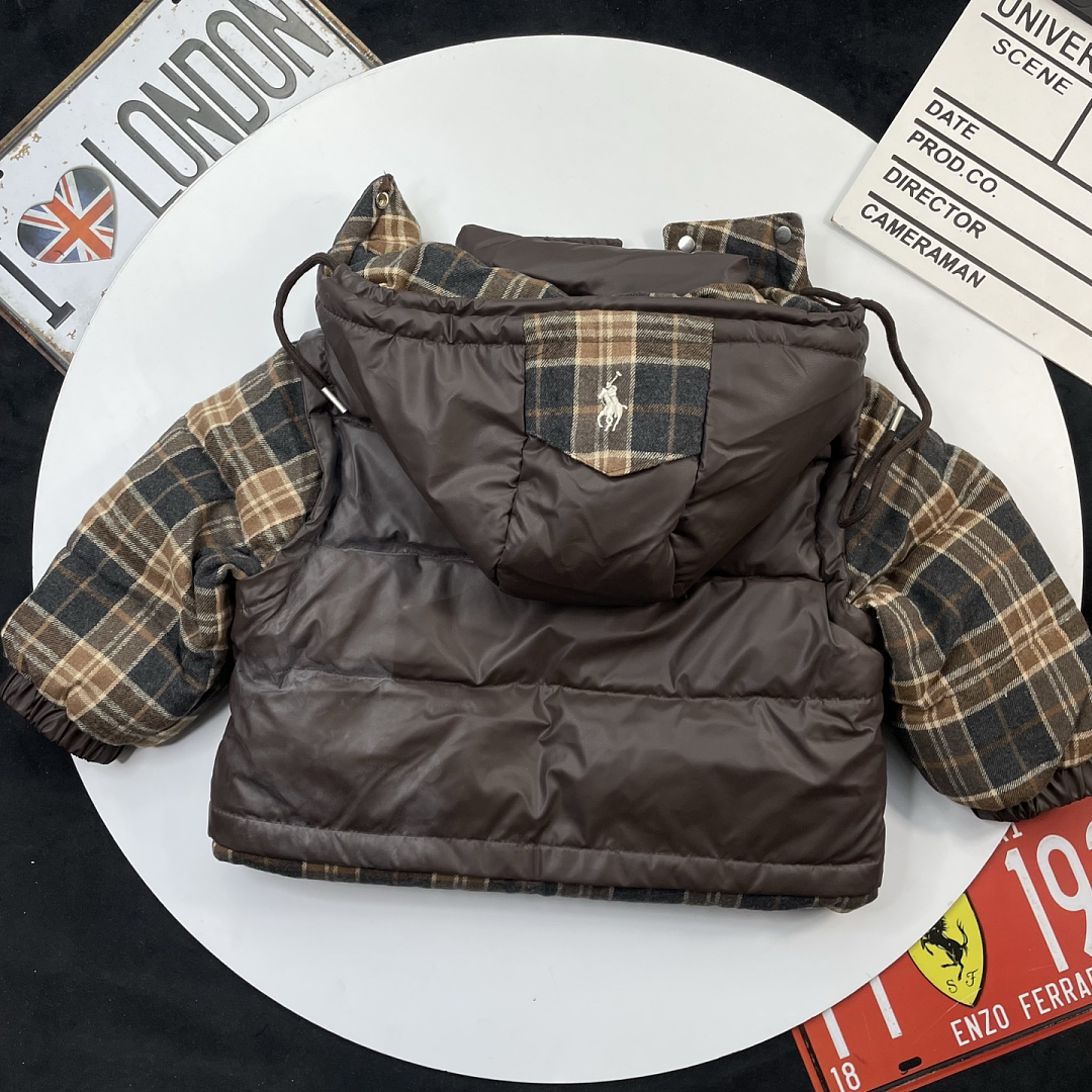 Ralph Lauren Polo Bear Tartan Down Jacket · TZ01 — תמונה 2