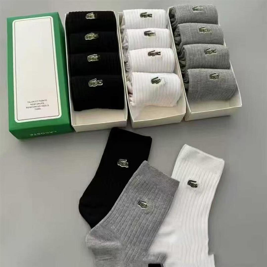 Lacoste Unisex 3-Pack Cotton Socks · W007 — תמונה 6