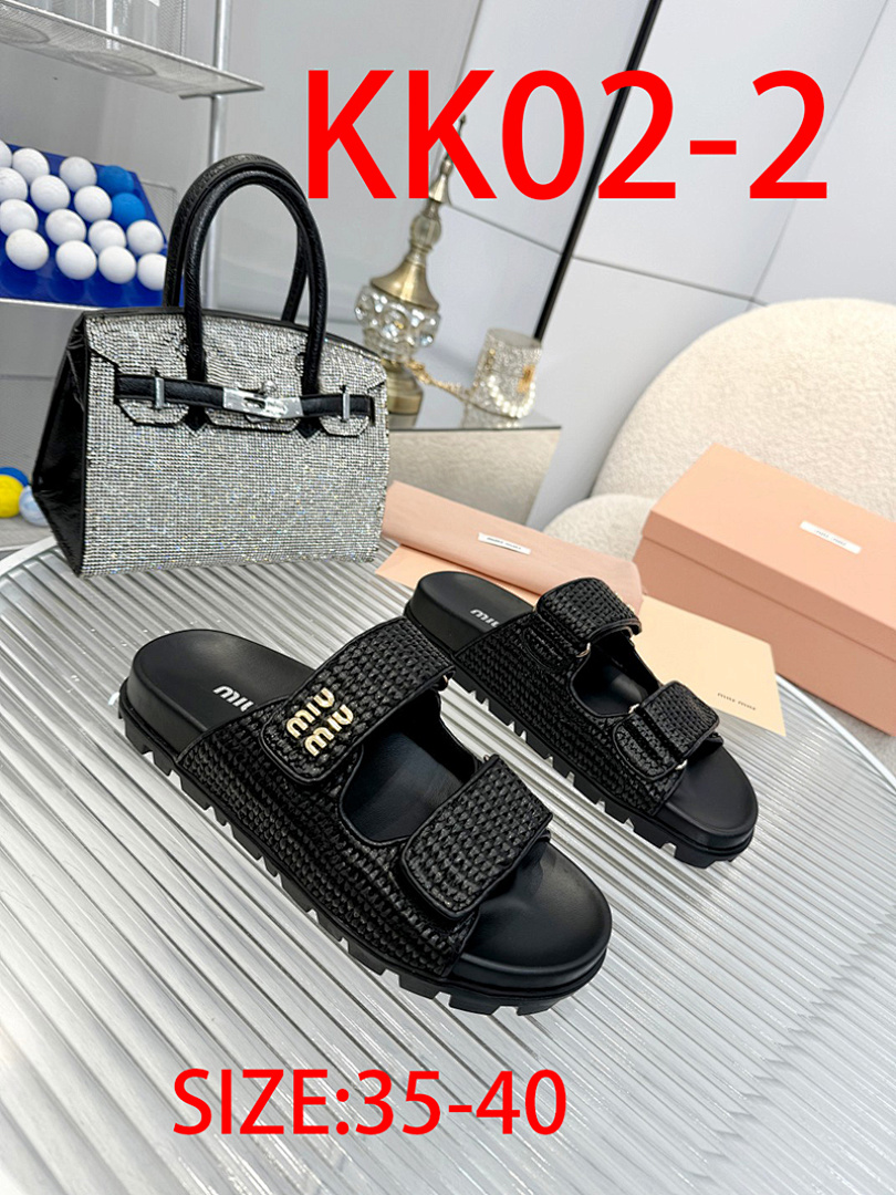 Miu Miu Raffia Dual-Grip Comfort Sandals · KK02 — תמונה 16
