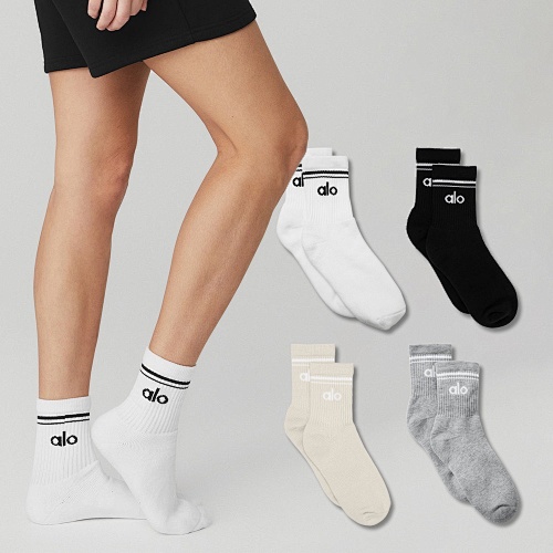 Alo Yoga Half-Crew Throwback Sock · Y37B