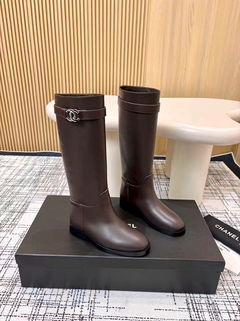 Chanel CC Buckle High Boots · D63F — תמונה 8