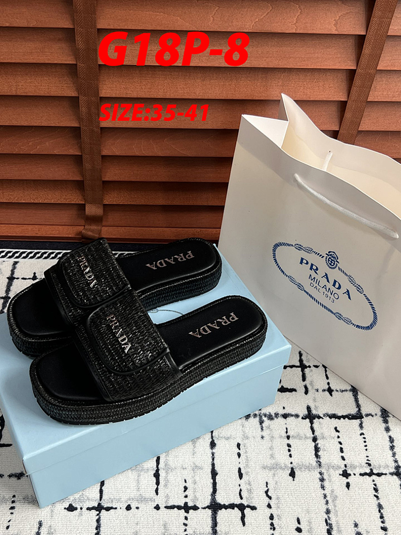 Prada Triangle Logo Slide Sandal · G18P — תמונה 14