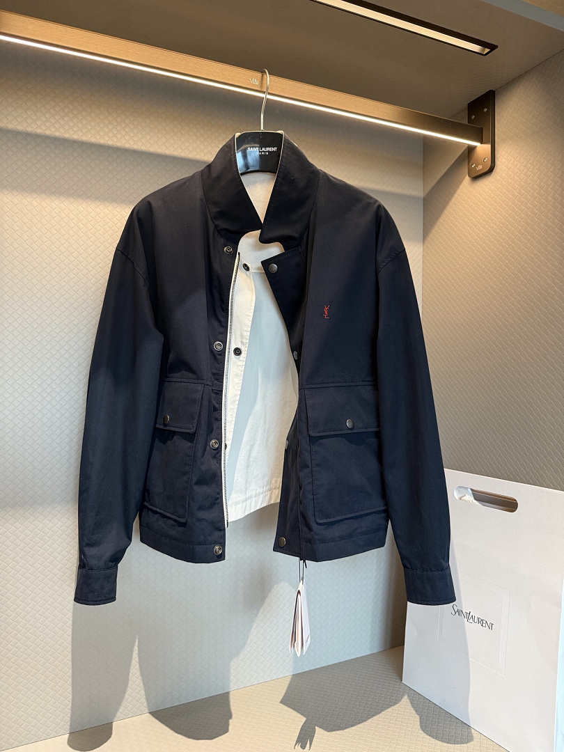 Saint Laurent Cassandre Reversible Work Jacket · P36W — תמונה 4
