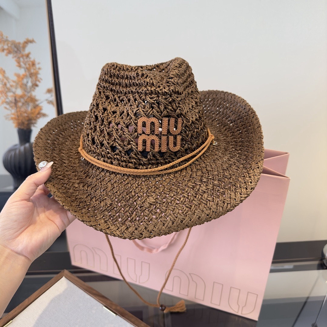 Miu Miu Woven Cowboy Hat · KSU6 — תמונה 5