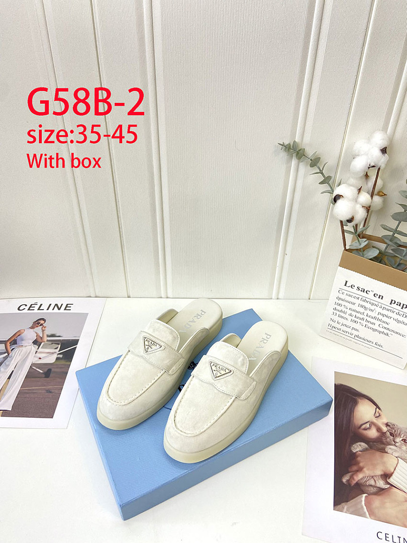 Prada — נעלי מוקסין פתוחות · G58B — תמונה 15