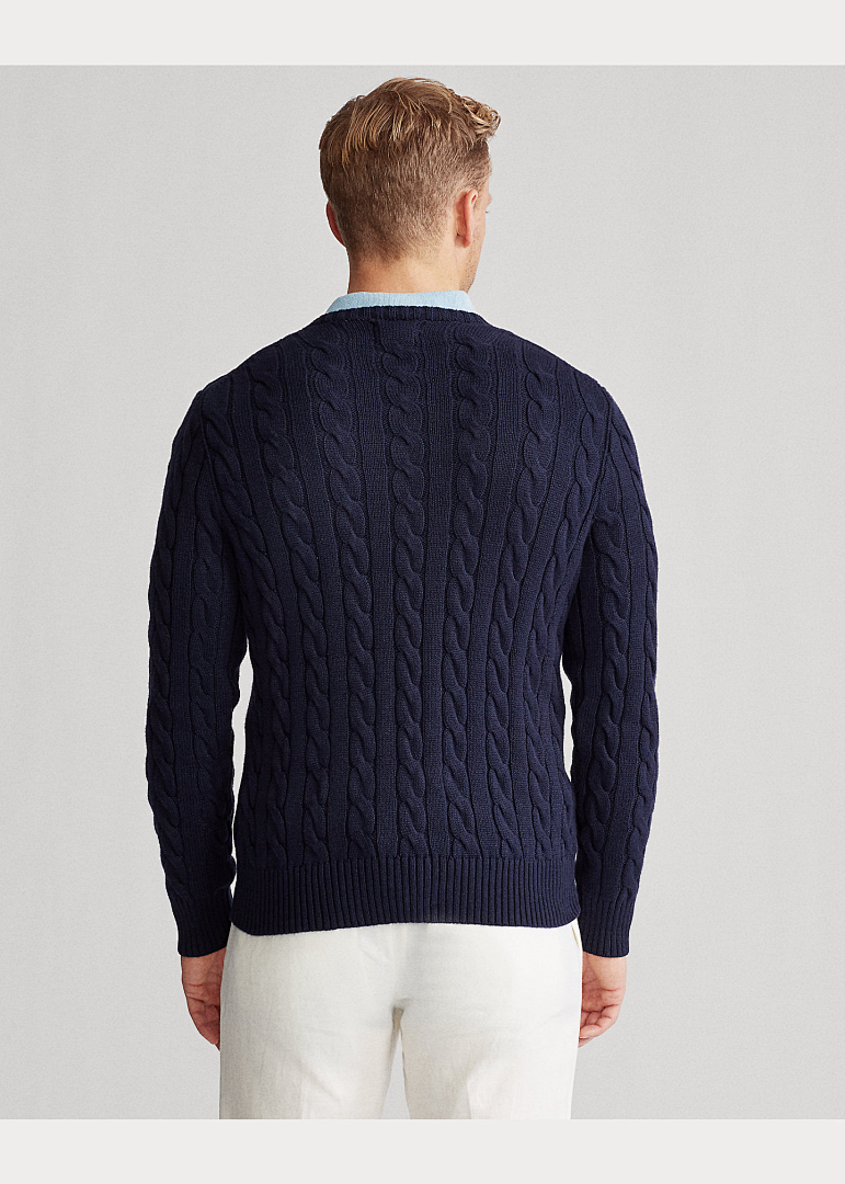 Ralph Lauren Cable-Knit Cotton Crewneck Sweater · TV41 — תמונה 25