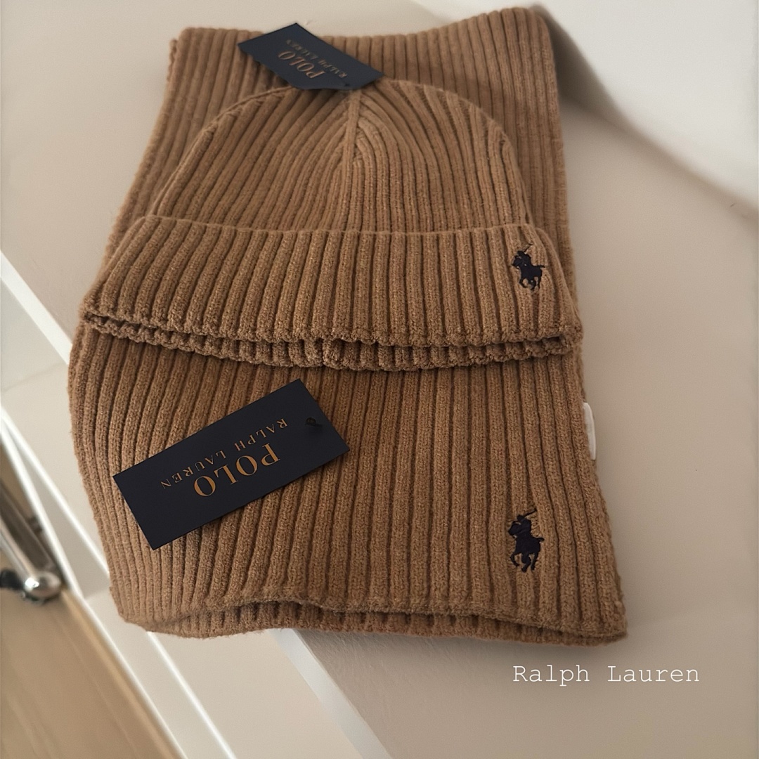 Ralph Lauren Ribbed Beanie And Scarf Set · D7G5 — תמונה 2
