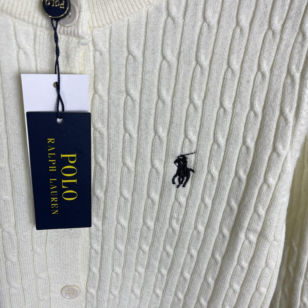 Ralph Lauren Cable-Knit Cotton Cardigan · J1Y3 — תמונה 7