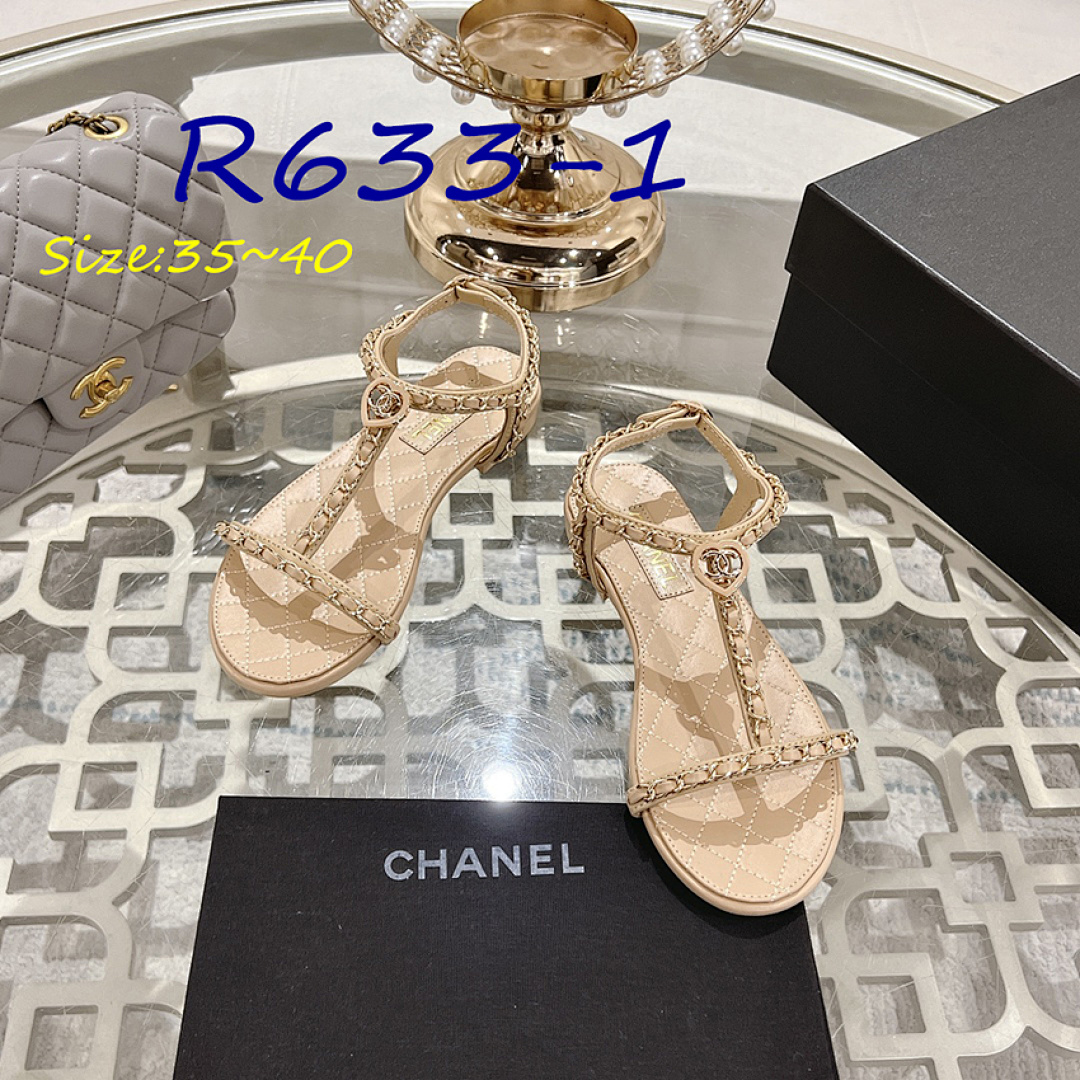 Chanel T-Strap Chain Sandals · R633 — תמונה 5
