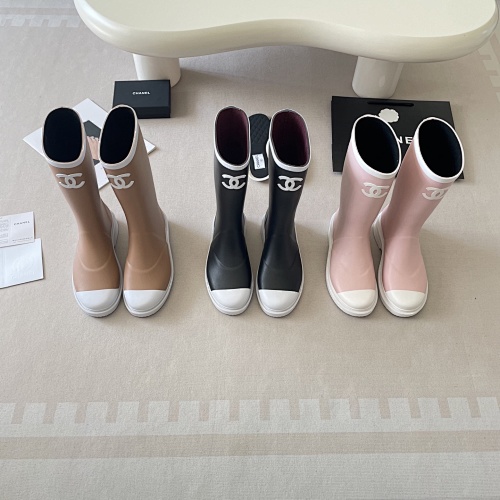 Chanel Caoutchouc CC High Boots · G5H2