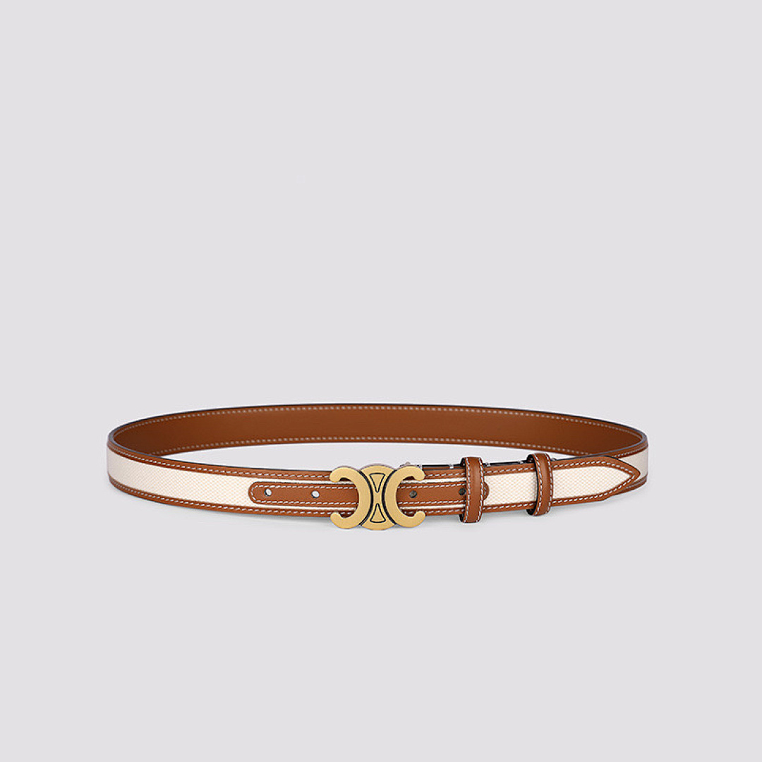 Celine Triomphe Belt 25MM · Y32B — תמונה 4