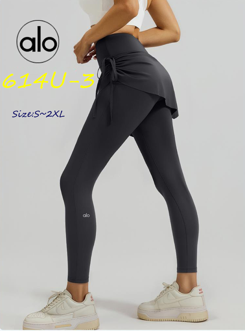 Alo Yoga Drawstring Ruched Yoga Skirted Leggings · 614U — תמונה 3