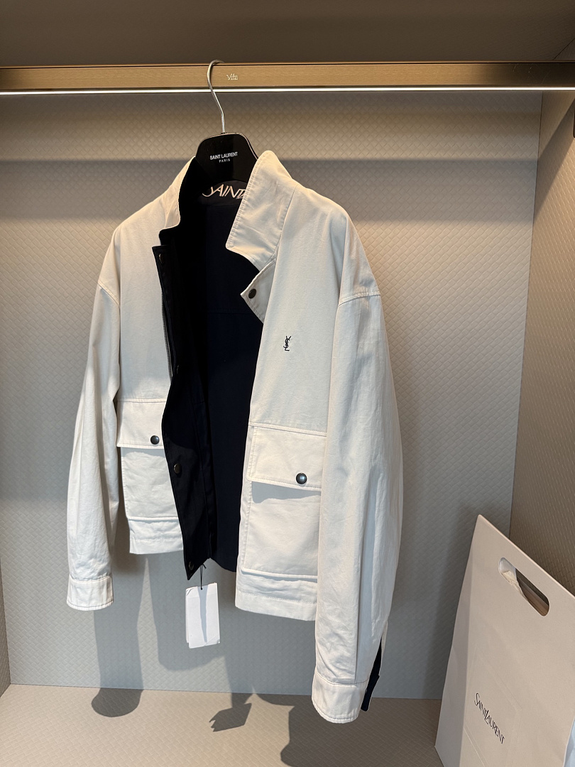 Saint Laurent Cassandre Reversible Work Jacket · P36W — תמונה 6
