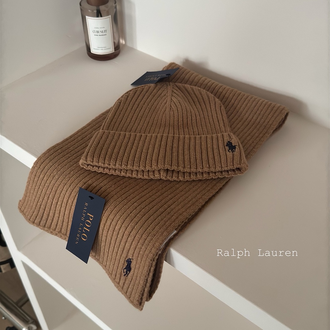 Ralph Lauren Ribbed Beanie And Scarf Set · D7G5 — תמונה 6