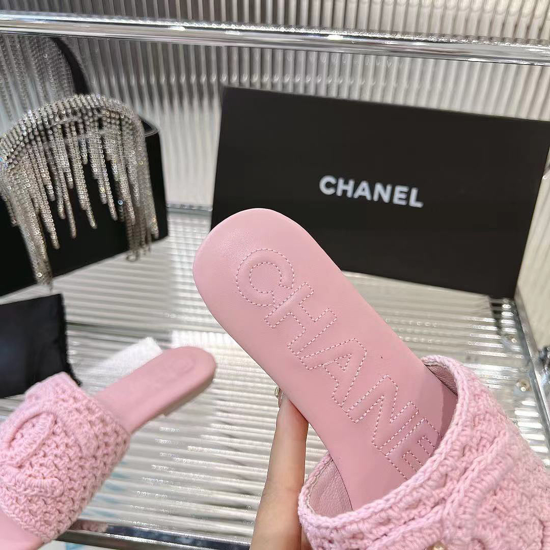 Chanel Crochet CC Mules · J85U — תמונה 9