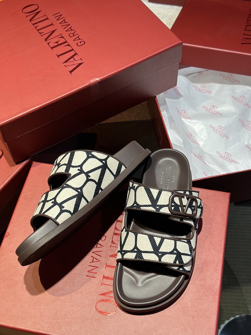 Valentino Toile Iconographe Double-Strap · G55V — תמונה 5