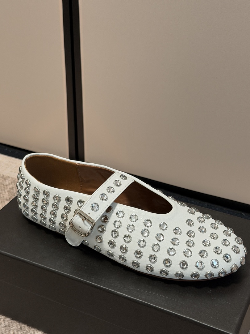 ALAÏA Strass Ballet Flats · R73X — תמונה 12
