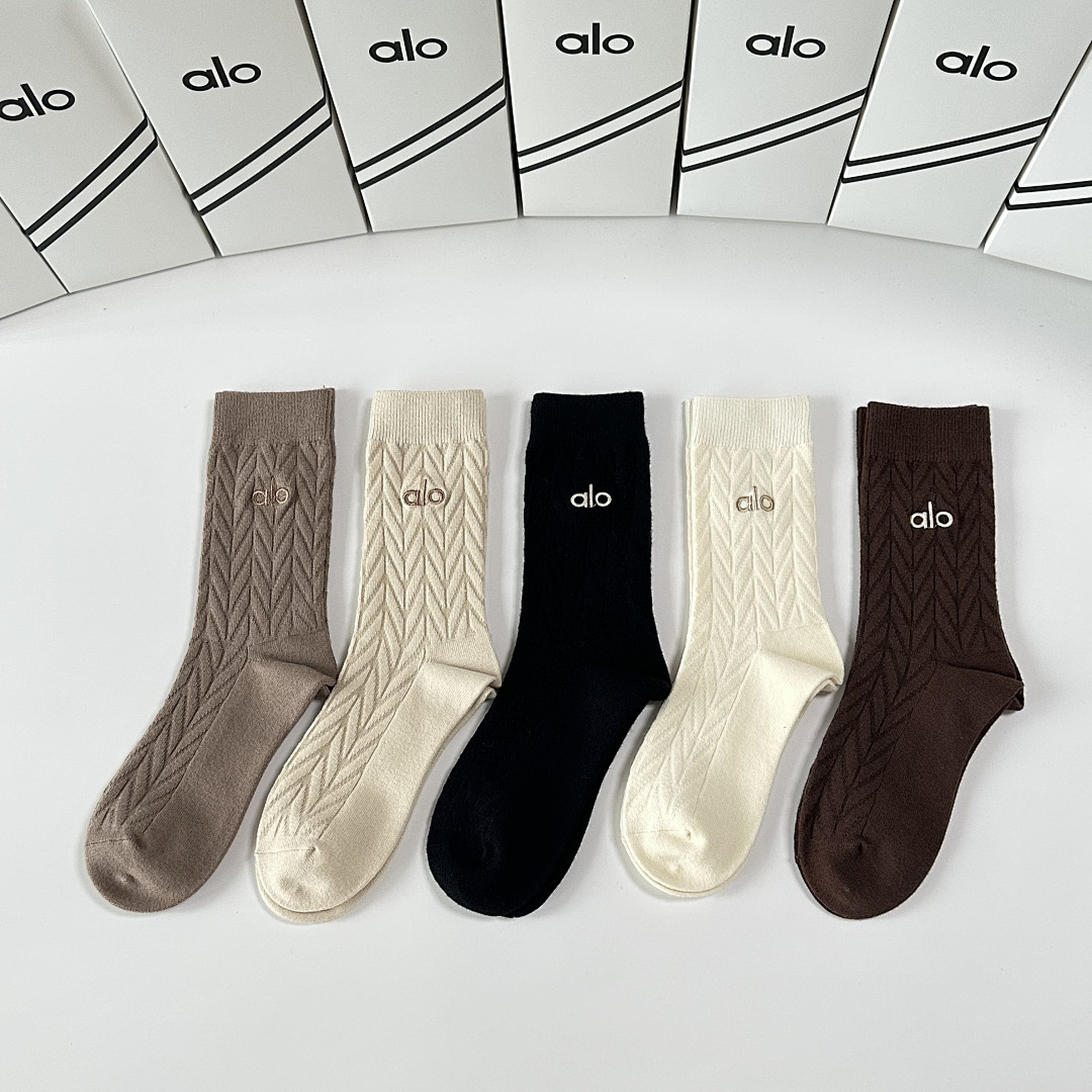 Alo Yoga Half-Crew Understated Sock · G1B1 — תמונה 5