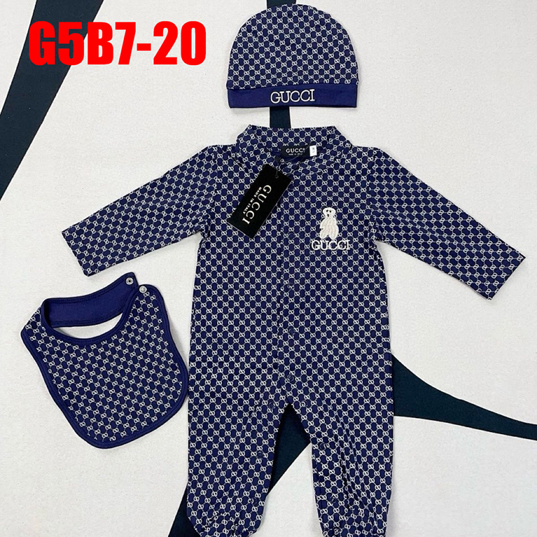 Gucci Baby cotton one-piece with Web · G5B7 — תמונה 10
