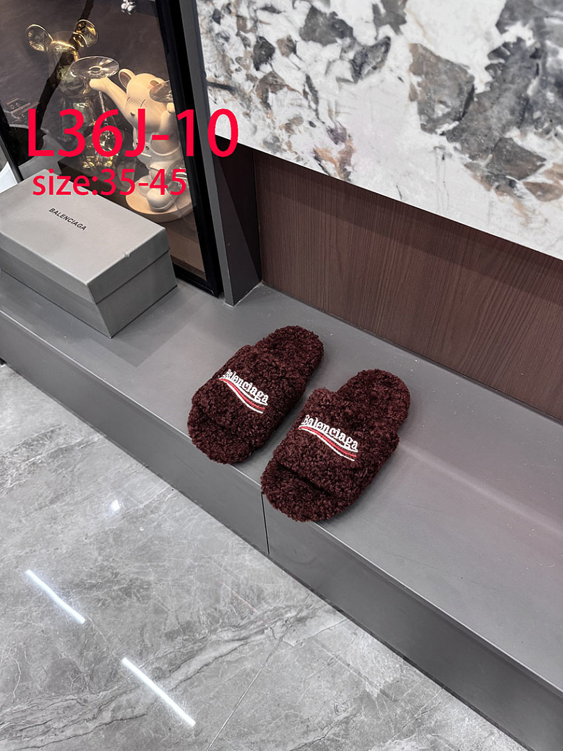 Balenciaga Furry Slide · L36J — תמונה 14