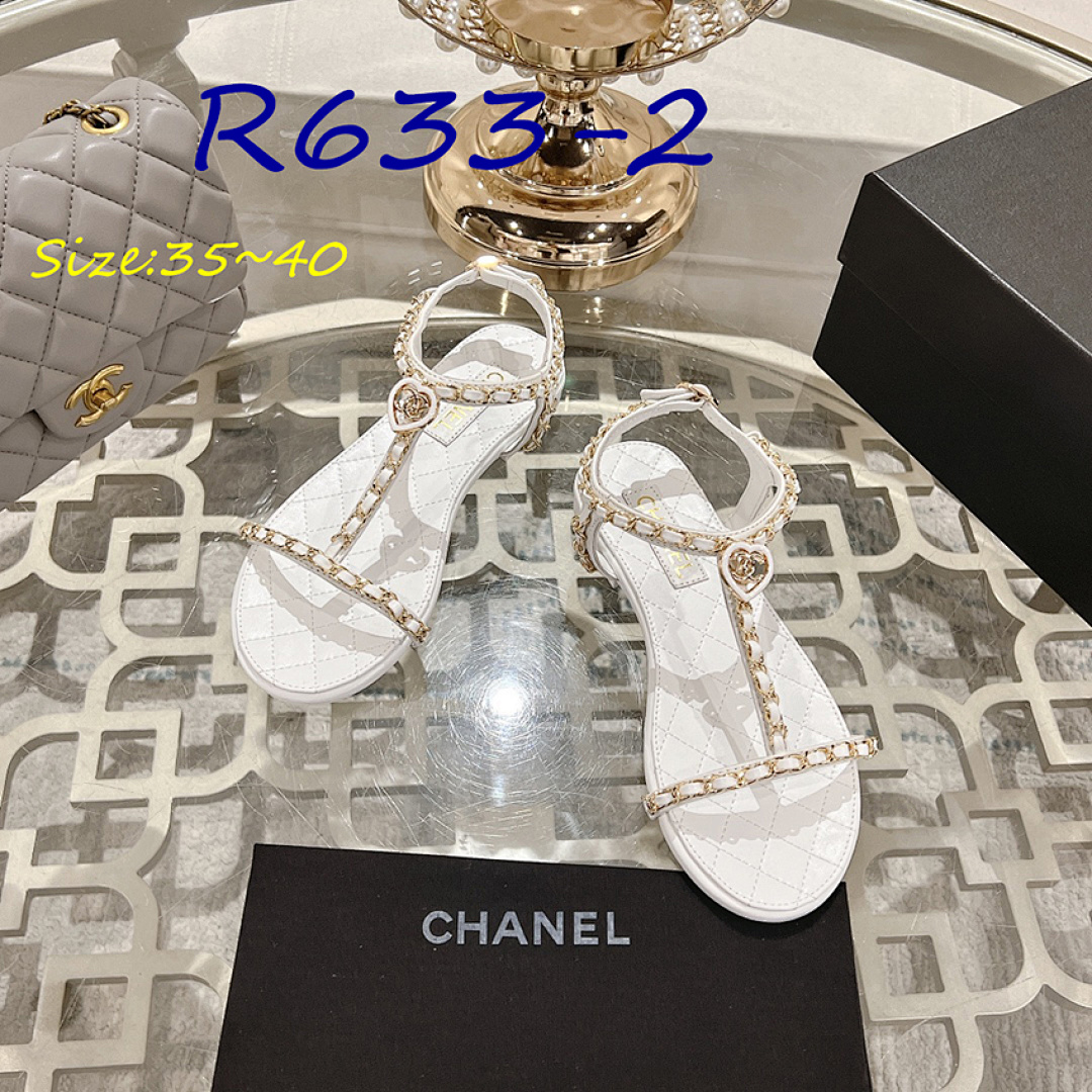 Chanel T-Strap Chain Sandals · R633 — תמונה 4
