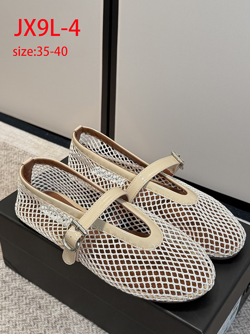 ALAÏA Fishnet Ballerina Flat · JX9L — תמונה 14