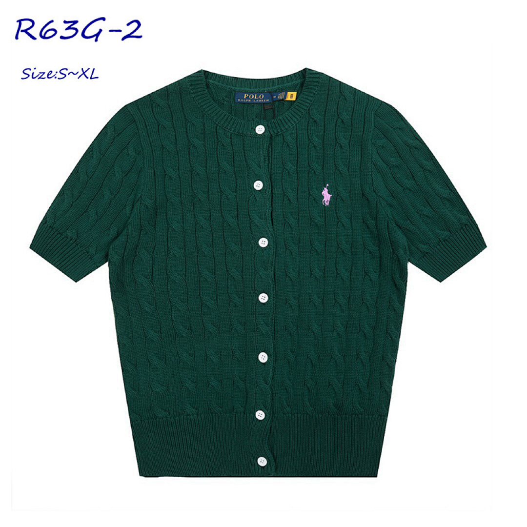 Ralph Lauren Cable-Knit Cotton Short-Sleeve Cardigan · R63G — תמונה 14