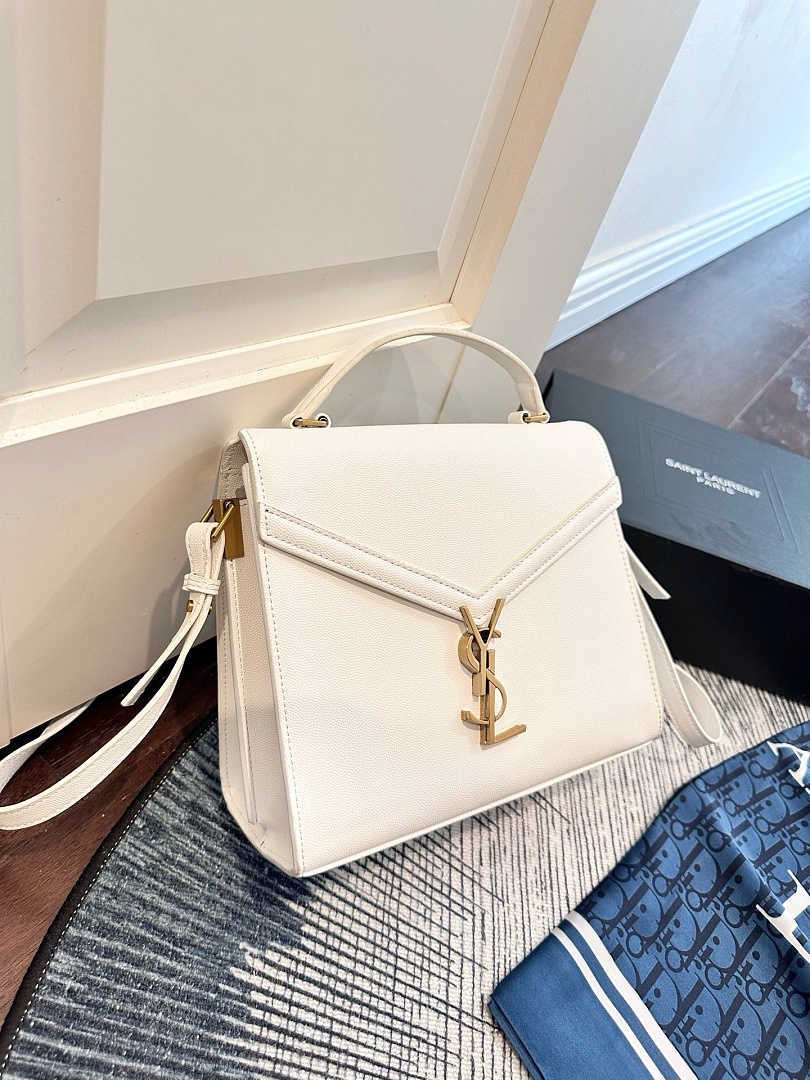 Saint Laurent Cassandra Mini Top Handle · 544S — תמונה 8