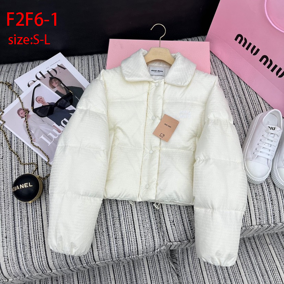 Miu Miu Cropped Down Jacket · F2F6 — תמונה 10