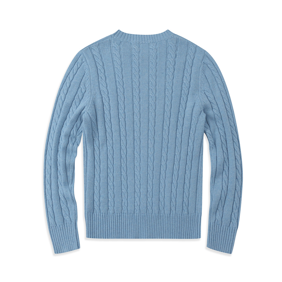 Ralph Lauren Cable-Knit Cotton Crewneck Sweater · TV41 — תמונה 21