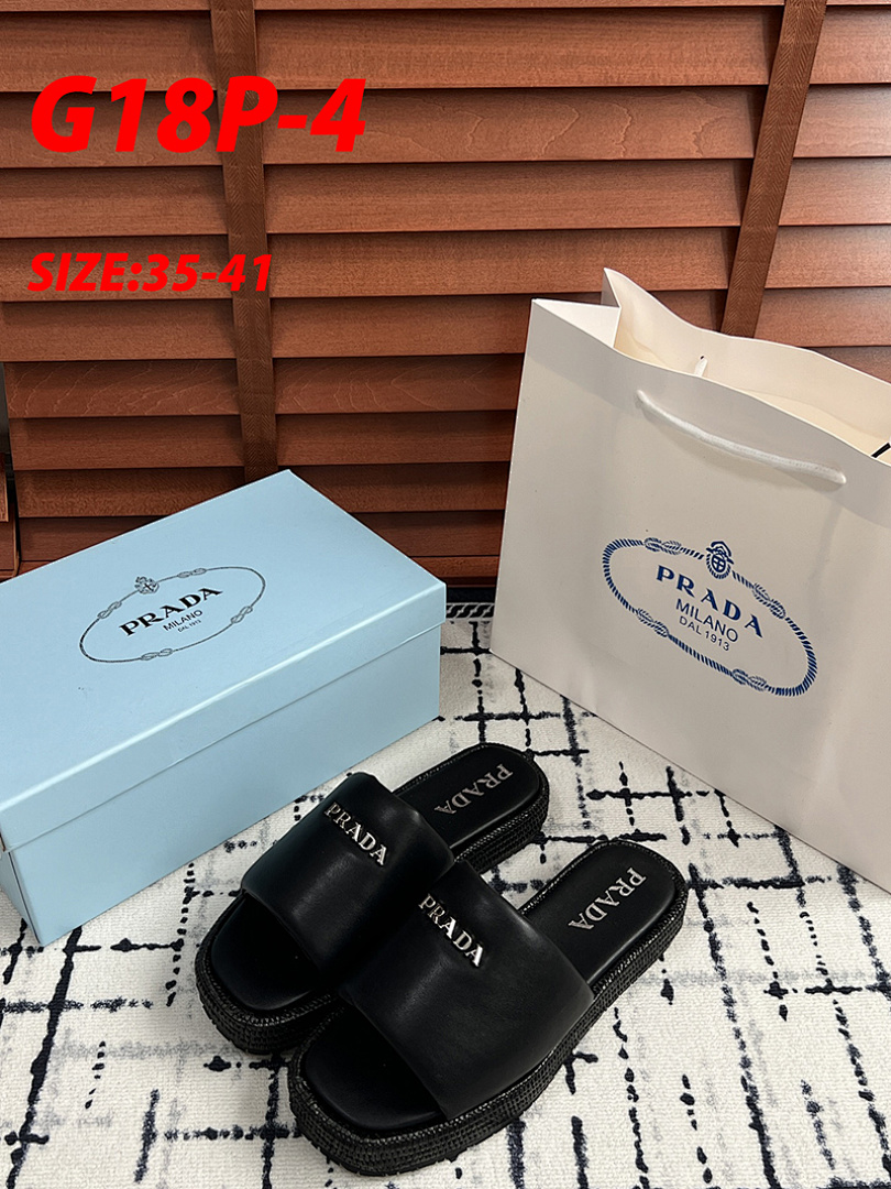 Prada Triangle Logo Slide Sandal · G18P — תמונה 18