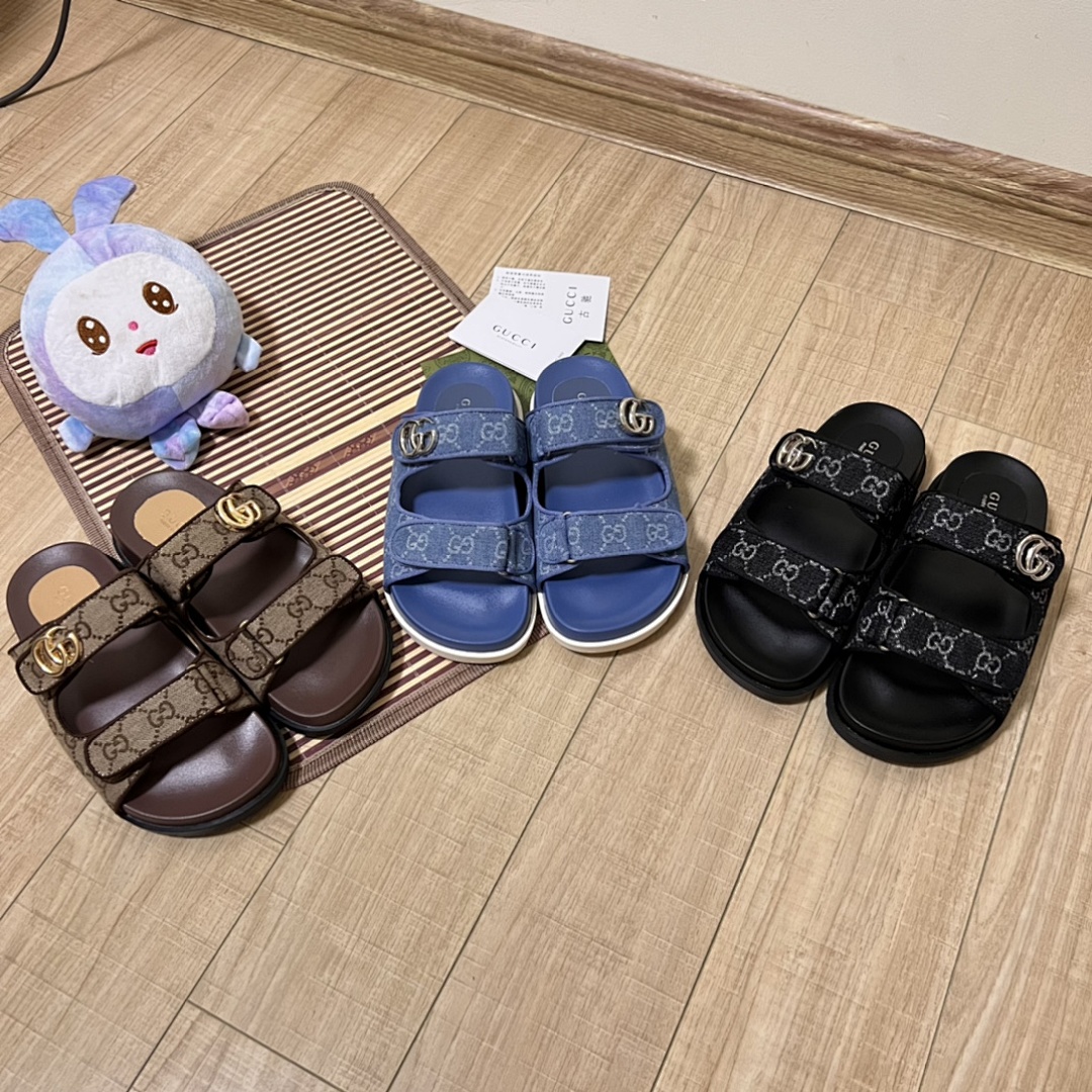 Gucci GG Denim Slide Sandal · Y163G — תמונה 9