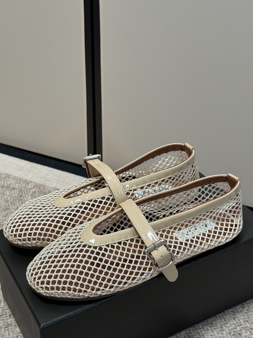 ALAÏA Fishnet Ballerina Flat · JX9L — תמונה 5