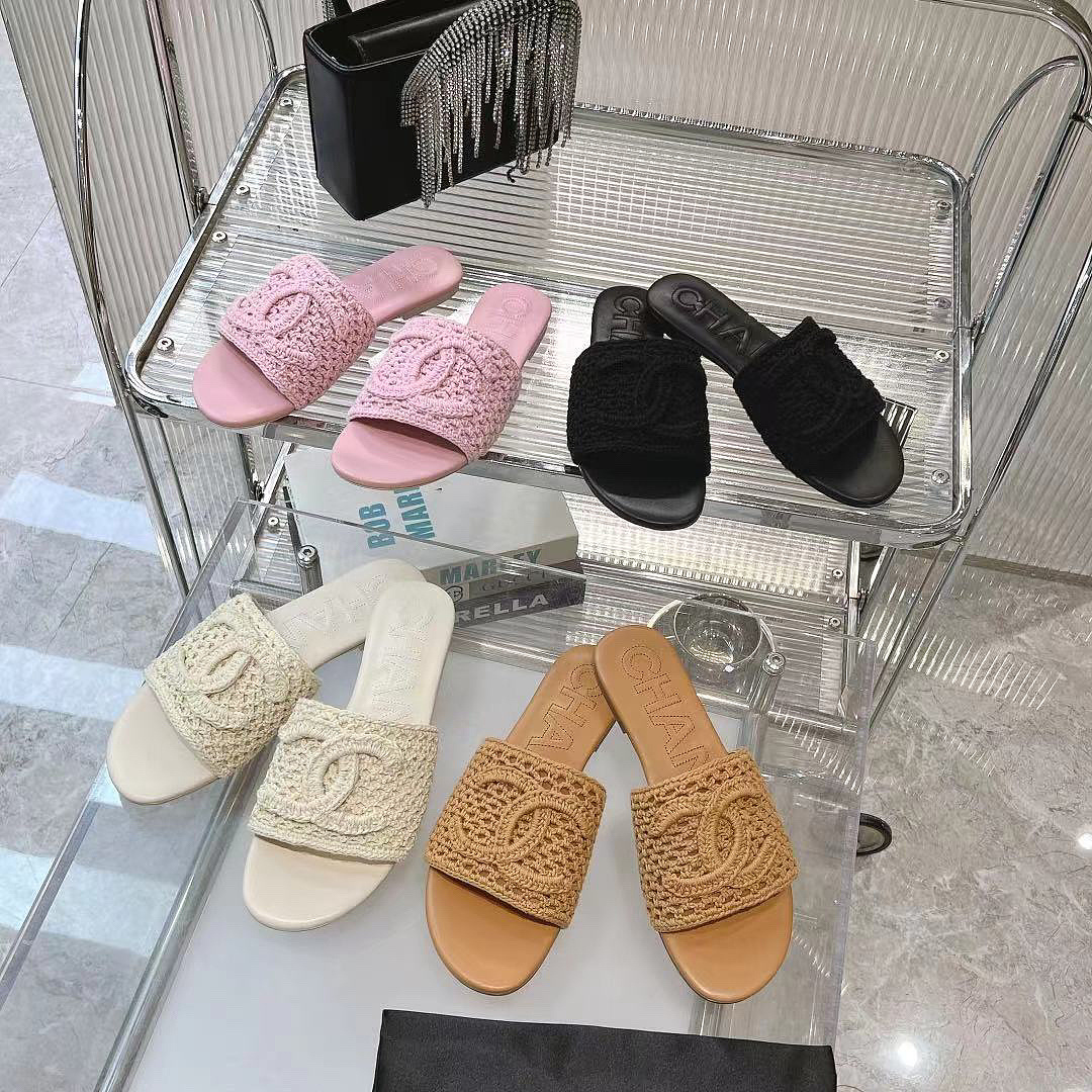 Chanel Crochet CC Mules · J85U — תמונה 7