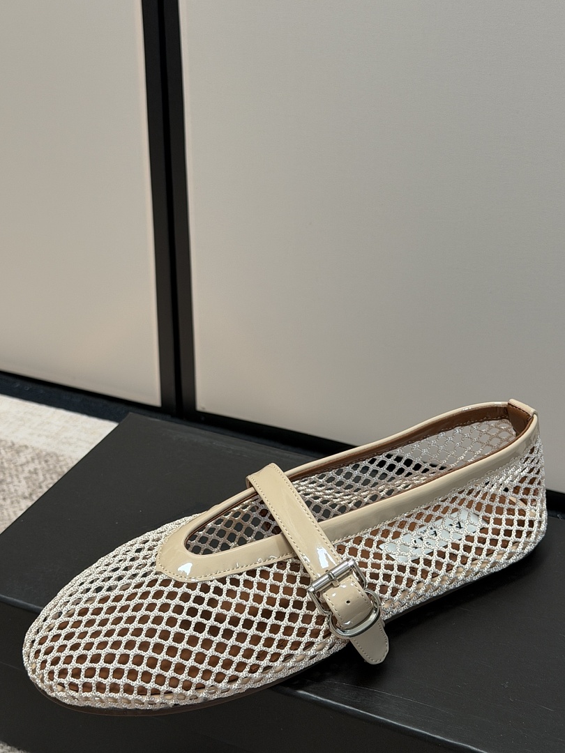 ALAÏA Fishnet Ballerina Flat · JX9L — תמונה 2