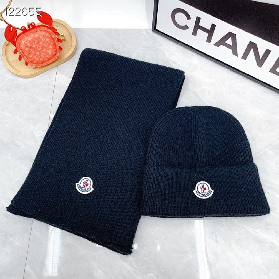 Moncler White Wool Beanie · Y1J1 — תמונה 7