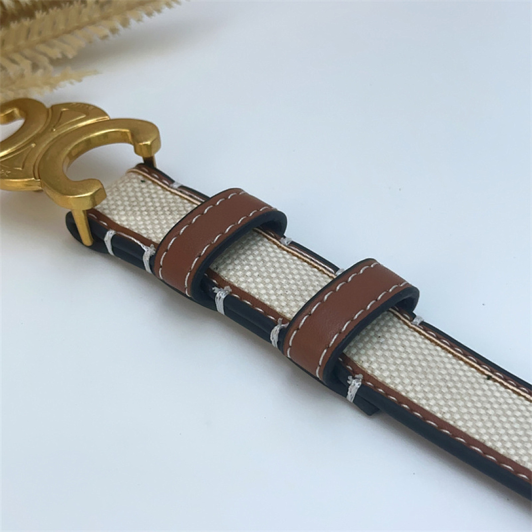 Celine Triomphe Belt 25MM · Y32B — תמונה 10