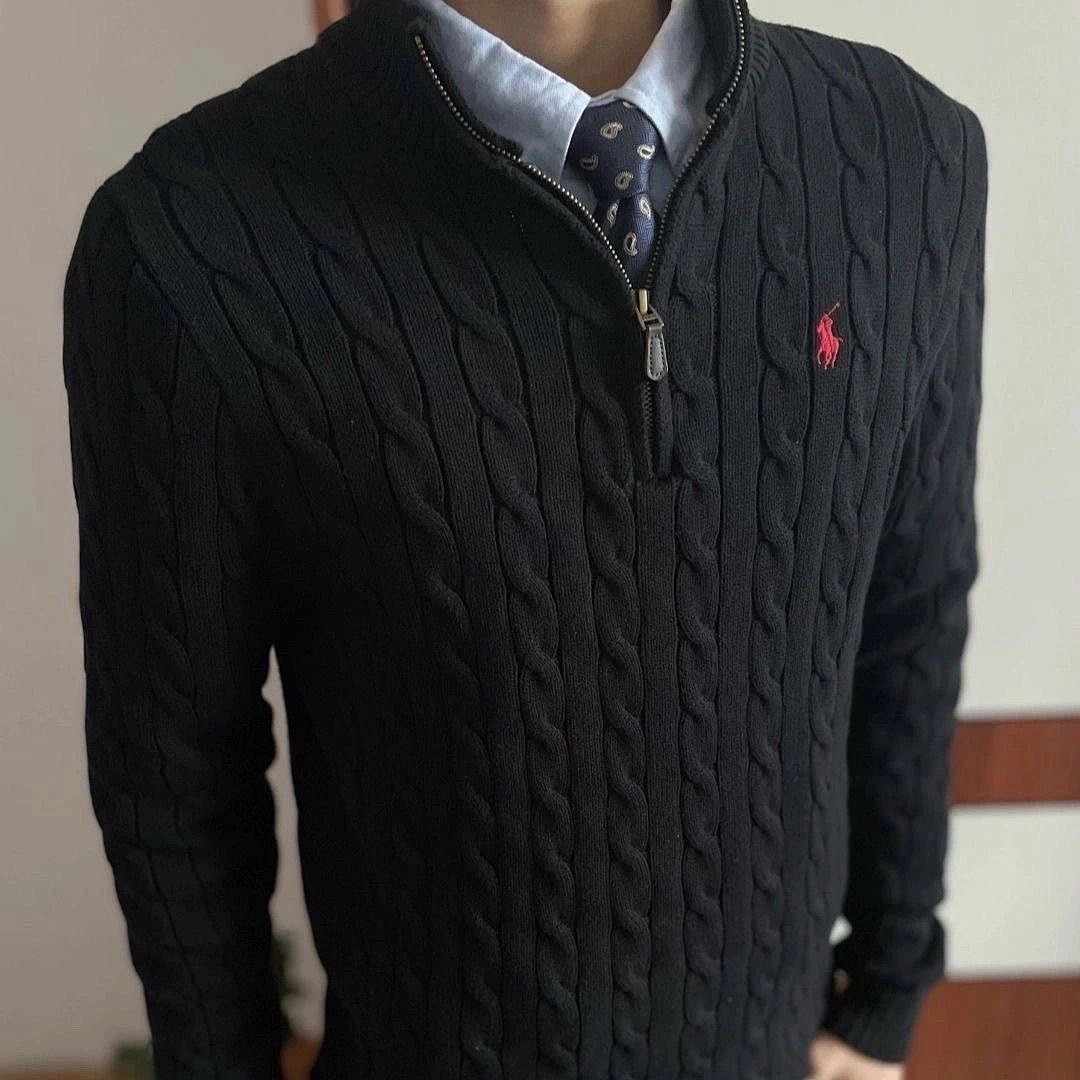 Polo Ralph Lauren Cable-Knit Quarter-Zip Sweater · E666 — תמונה 5