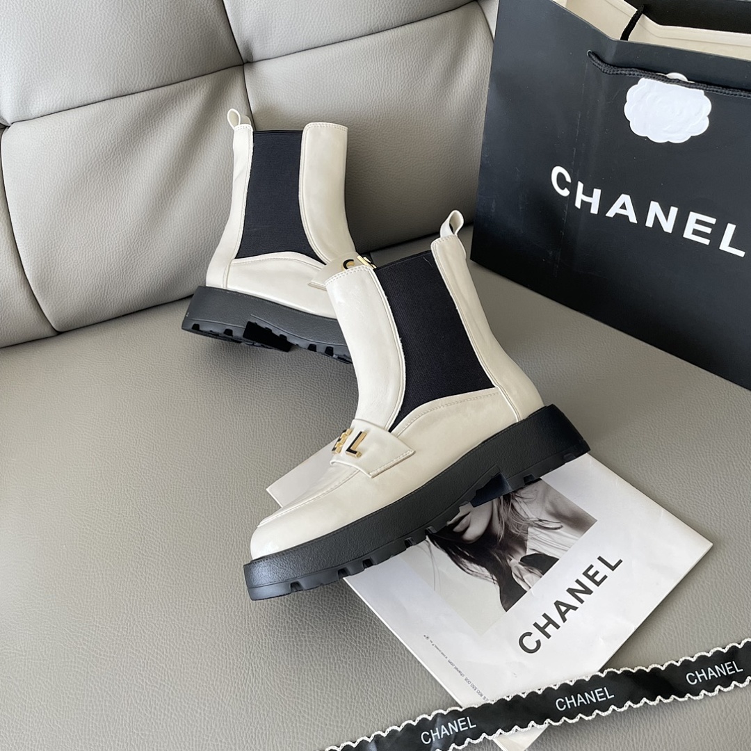 Chanel — מגפי צ'לסי · Y1J3