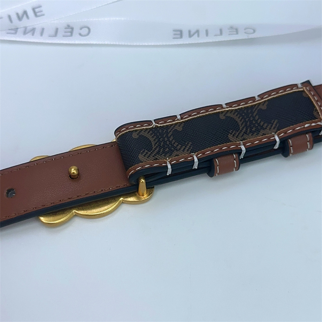 Celine Triomphe Belt 25MM · Y32B — תמונה 2