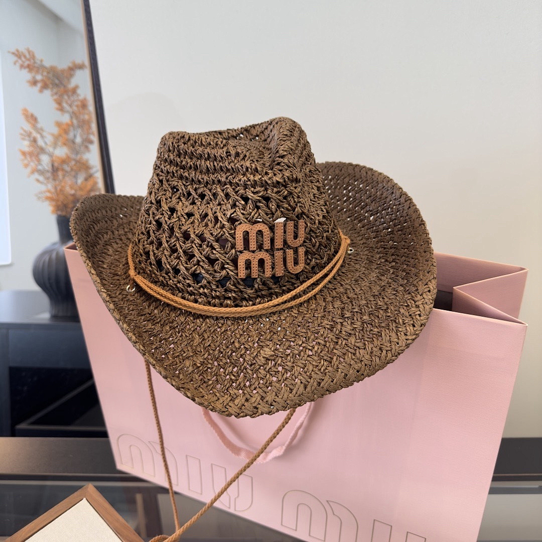 Miu Miu Woven Cowboy Hat · KSU6 — תמונה 7