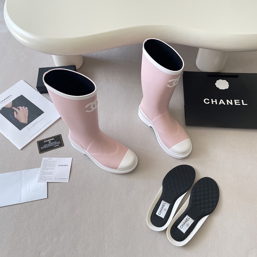 Chanel Caoutchouc CC High Boots · G5H2 — תמונה 6