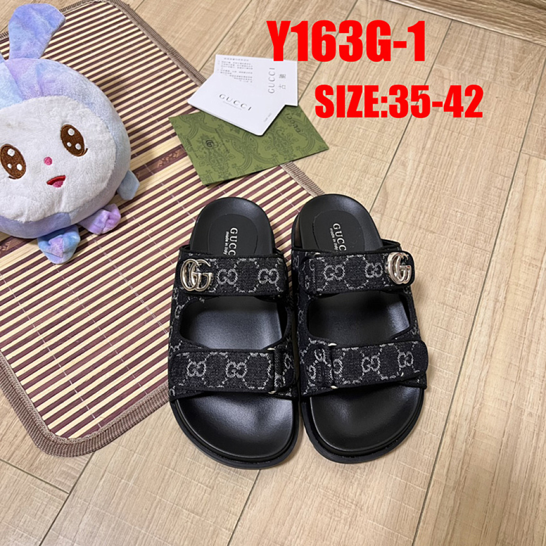 Gucci GG Denim Slide Sandal · Y163G