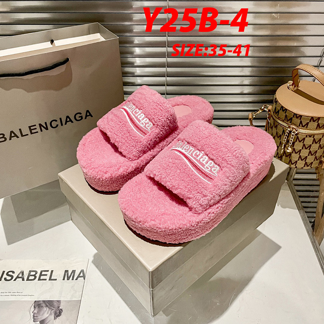 Balenciaga Furry Slides · Y25B — תמונה 10